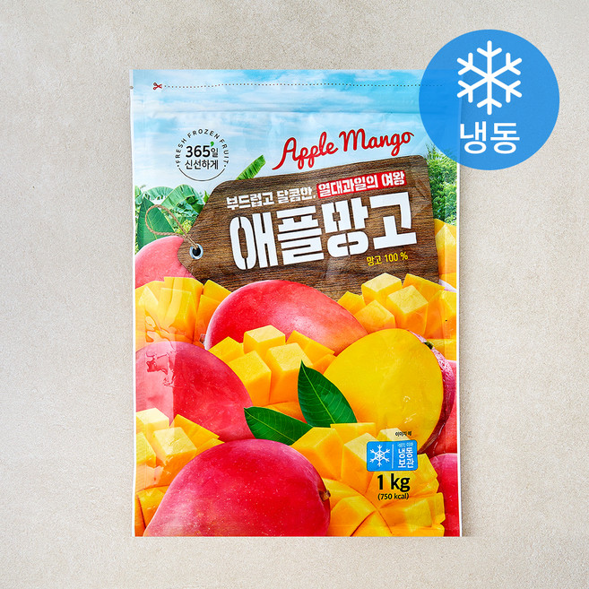 호재준 애플망고 (냉동), 1개, 1kg