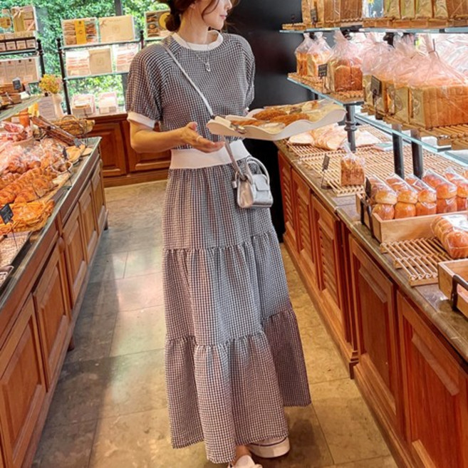 난닝구 머크엘 시어서커 원피스