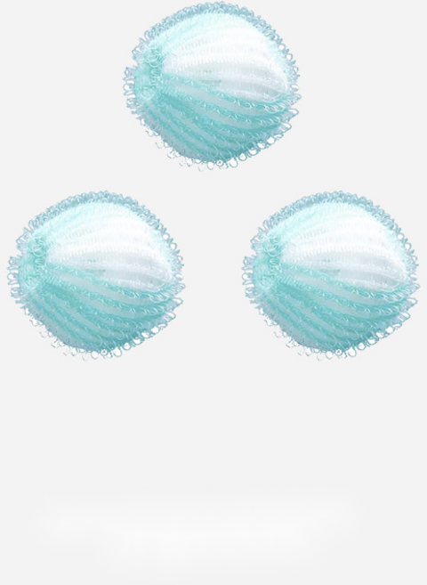 마리조아 드럼 세탁기 머리카락 필터 먼지 보풀 제거 클리닝볼, L, 3개