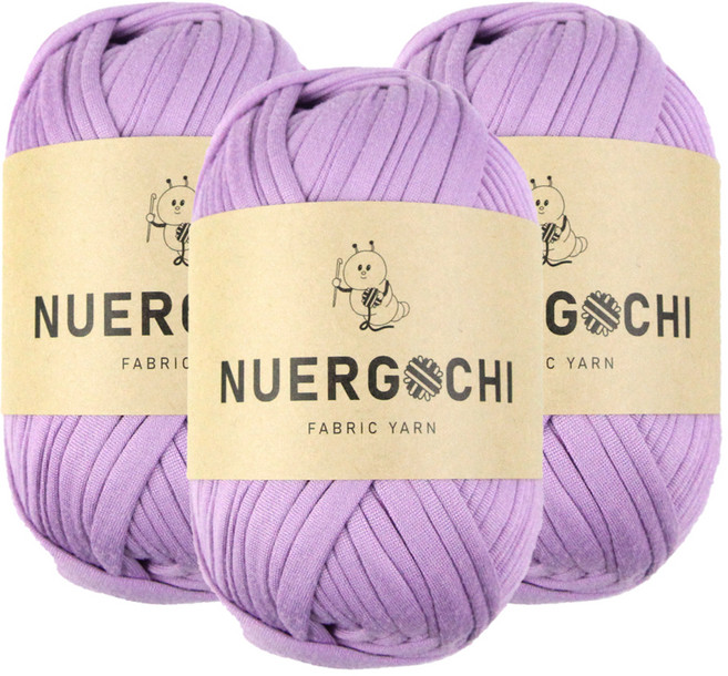 JSTrading 누에르고치 패브릭 얀 뜨개실 100g, 24 라일락, 3개