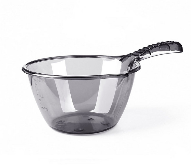 클레어라 심플 다용도 욕실 손잡이 바가지, 그레이, 1개