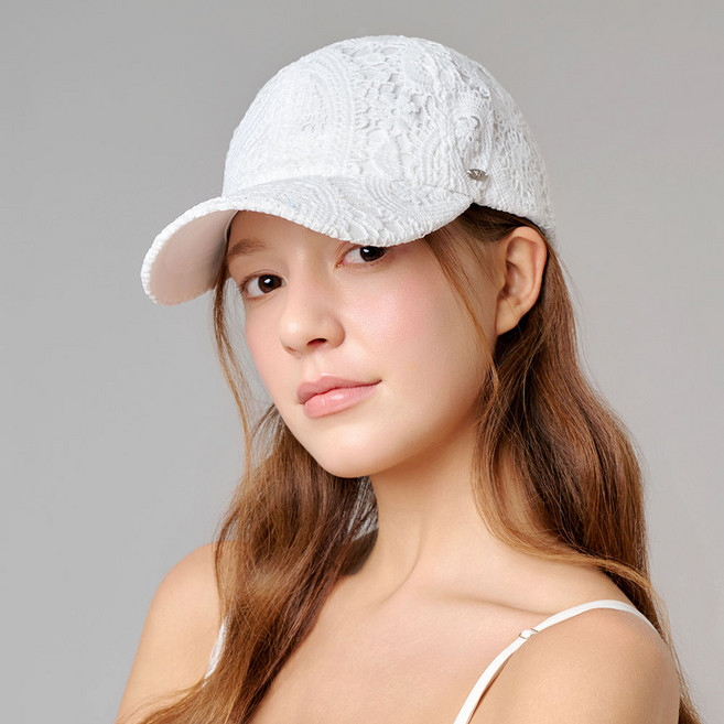 화이트샌즈 여성용 리오네 브로더리 코튼 볼캡