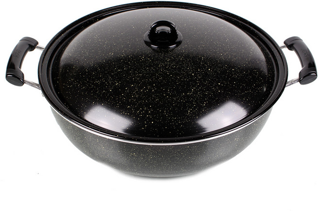 삐아또 업소용 대형 코팅 볶음팬, 50cm, 1개
