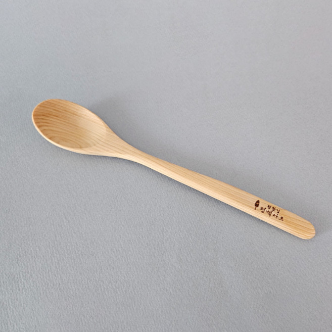 친환경편백아트 편백 통원목 프리미엄 숟가락, 혼합색상, 1개, 단품