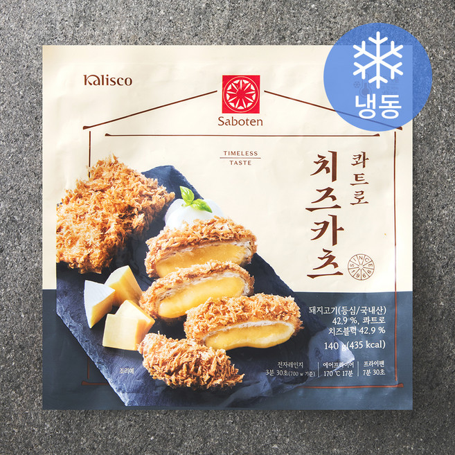 사보텐 콰트로 치즈카츠 (냉동), 140g, 1개