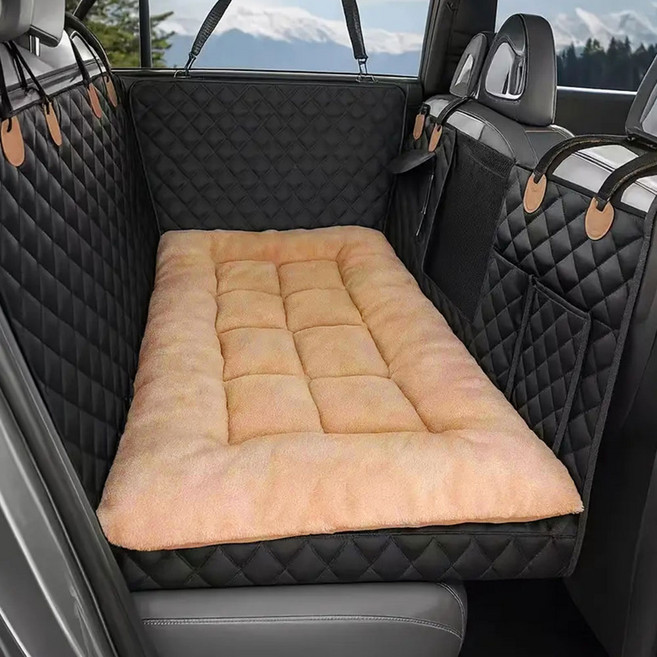 딩동펫 반려동물 통세탁 뽀글이 특대형 방석, 베이지, 1개