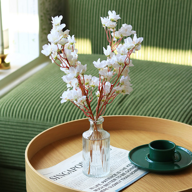 센트바스켓 조화 봄날의 벚꽃 가지 2p, 화이트, 1개