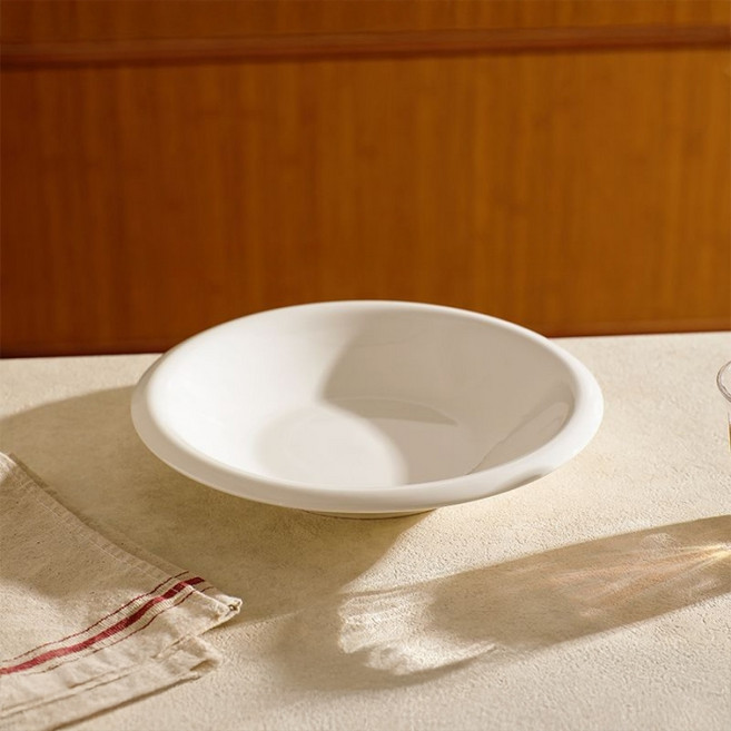 파라주니 감성 무드 대용량 면기 대 HJ1235, 화이트, 2개