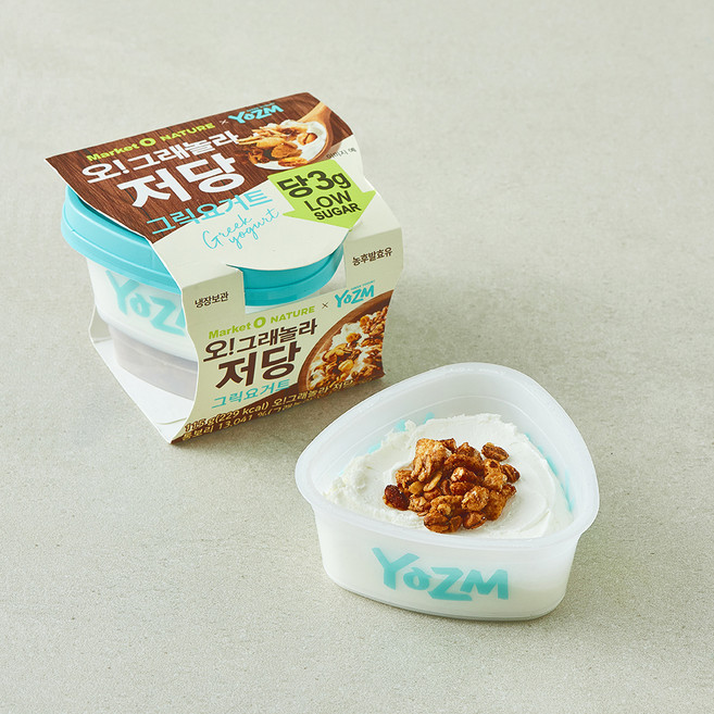 요즘 오그래놀라 저당 그릭요거트, 115g, 1개