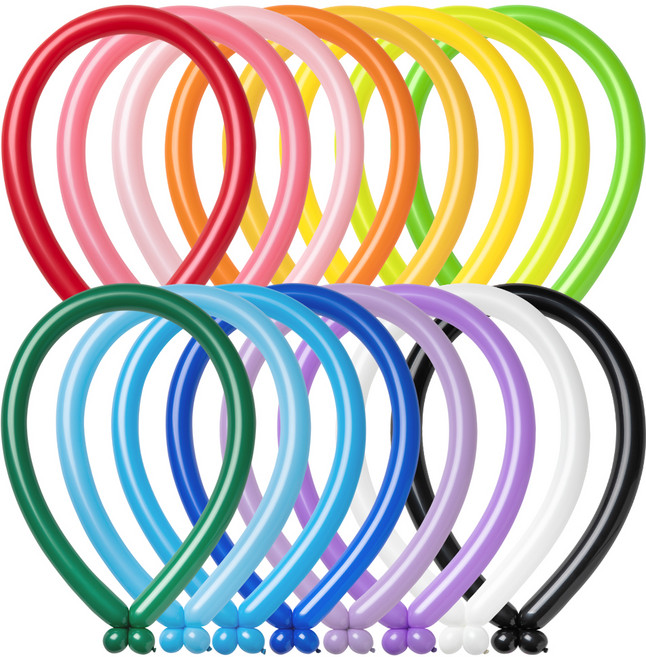 조이벌룬 260풍선 레인보우혼합, 랜덤 발송, 100개