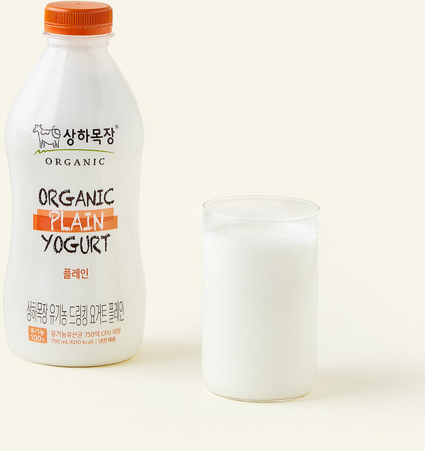 상하목장 유기농 인증 드링킹 요거트 플레인, 750ml, 1개입, 1개