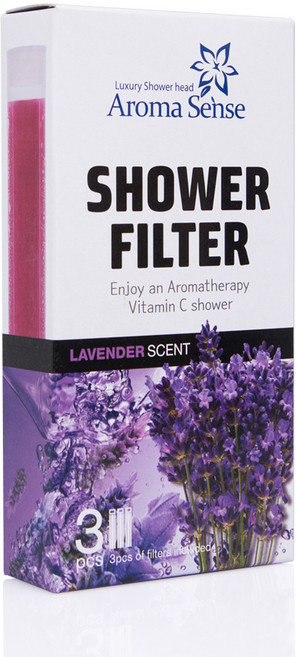 아로마센스 비타민 샤워기 리필 필터 라벤더 3p, 1개