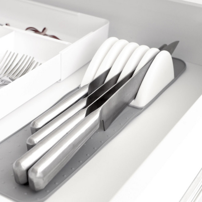 이우아여사 슬림핏 실리콘 칼보관함, 1개, 그레이