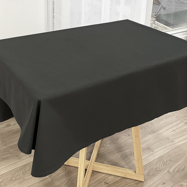 蝴蝶觸感 加厚活動用大型方形桌布, 黑色, 1個, 210 x 270 cm