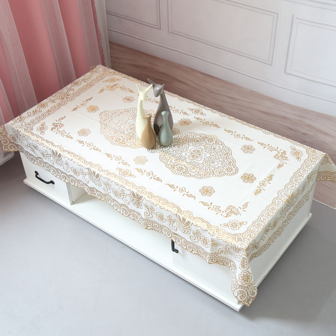 Inart 餐桌桌布, 9003金色, 1個, 90 x 140 cm