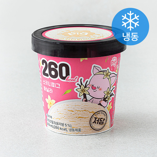 스키니피그 바닐라 파인트 (냉동), 1개, 1개입, 474ml