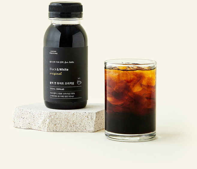 언더프레셔 블랙 앤 화이트 커피원액 오리지널, 1개, 200ml