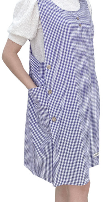 데코나인 리플체크 앞치마, 보라, 1개