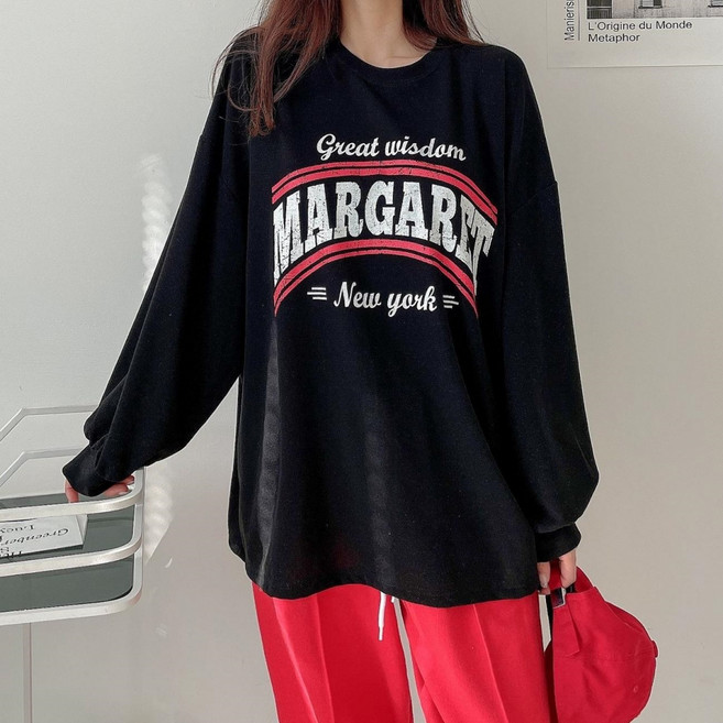 女款 Marie's Proposal 瑪格麗特 大尺碼 長袖 T恤