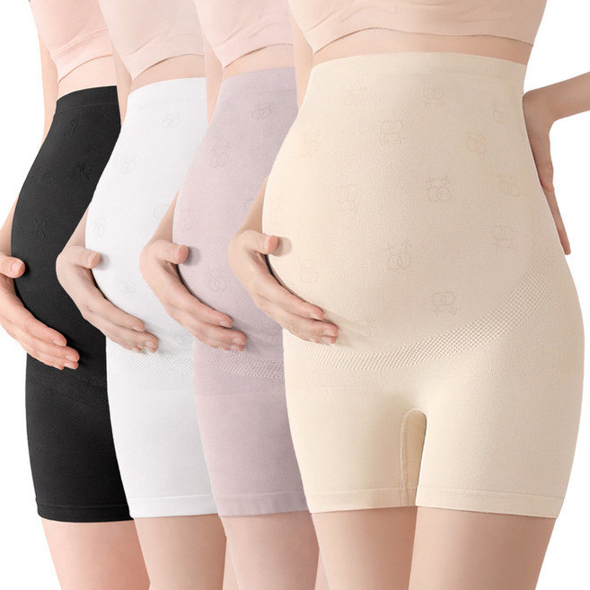 메오 아기와 산모의 안전감을 생각한 하이웨스트 임산부 사각 팬티 4P 세트