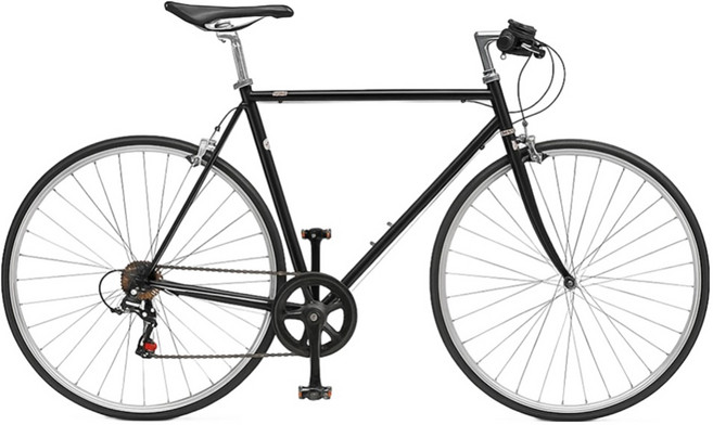 오투휠스 클리오 7 입문용 하이브리드 자전거 470 700C 방문설치, 블랙, 1개, 165cm