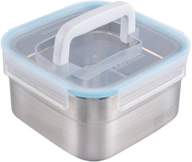 스텐락 퓨어 정사각 핸디 용기 1호 3L, 1개, 1개