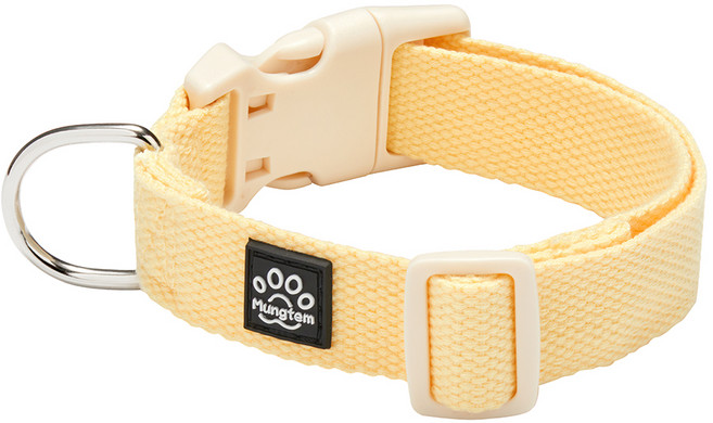 멍템 NEW 팔레트 목줄, 파스텔 옐로, 1개