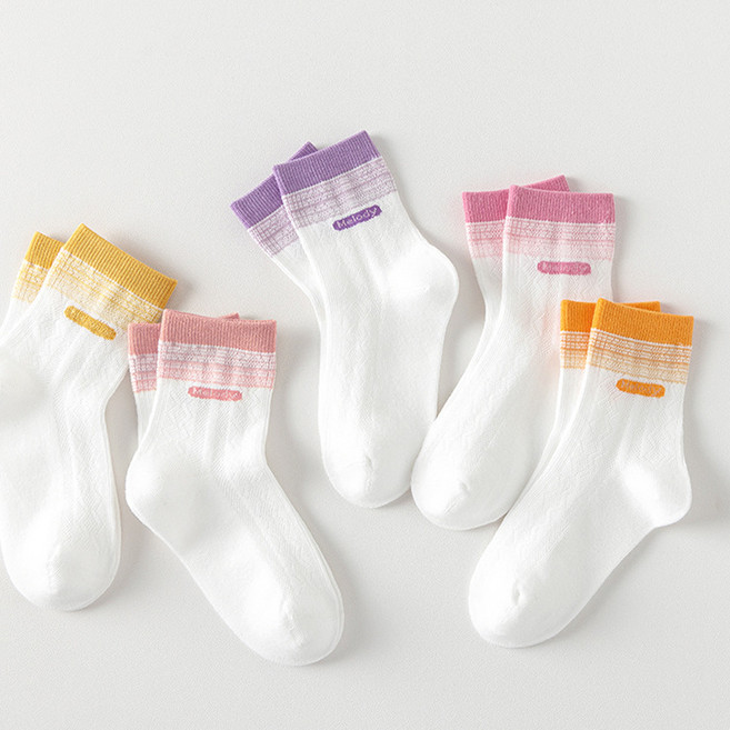 주니핏 톡톡 컬러 멜로디 양말 5켤레 세트 JJ04
