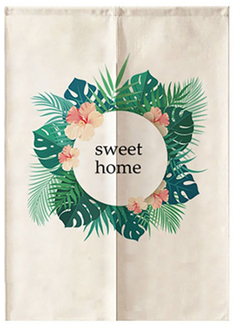 에이홉 북유럽 미니멀 리프 파티션 커튼