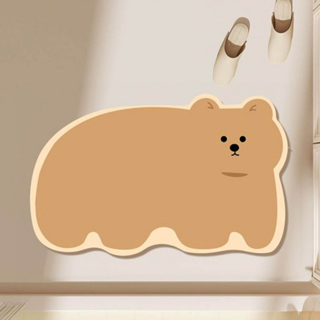 軟珪藻土地墊, 狗熊, 2個