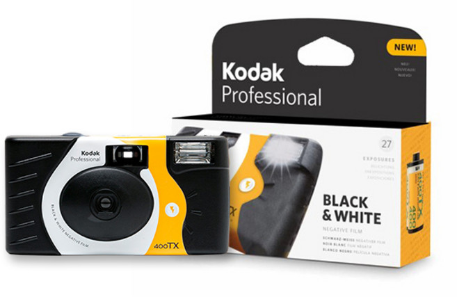 코닥 일회용 흑백 플래시 카메라 400TX 27, 1개