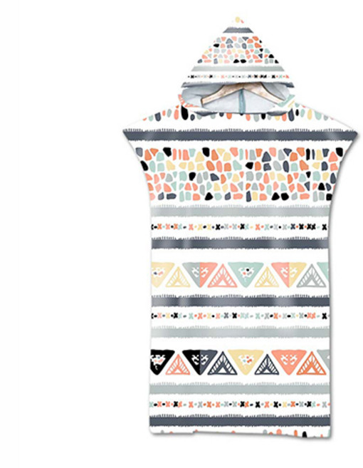 해변 워터파크 서핑 비치 타월 판초, 26, 1개