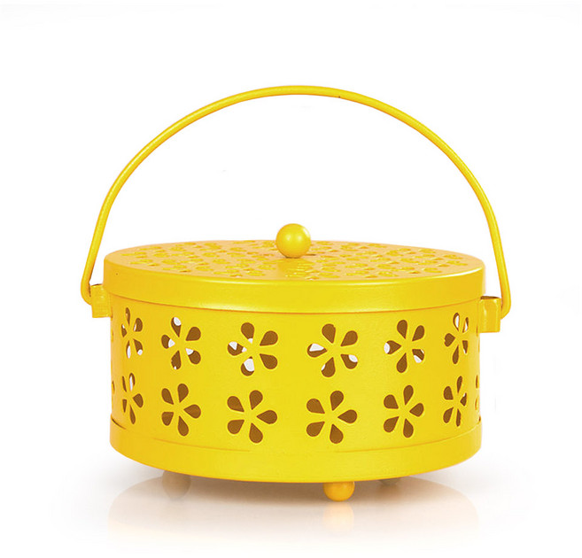 엔틱 안전모기향 홀더, 옐로우