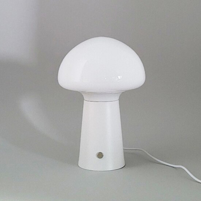 Blooming LED松樹蘑菇桌燈, 白色燈身