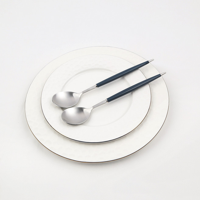 보겐 몽블랑 큐티 커트러리 숟가락, 블루, 단품, 2개