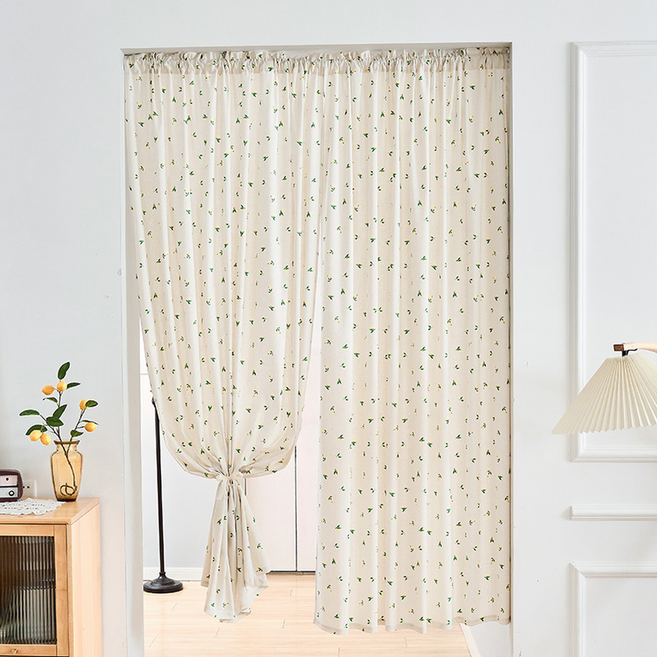 엑스터 화사한 다용도 봉집형 문발 가림막 커튼