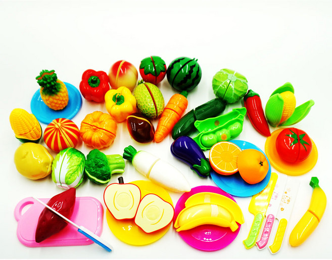 쌍용완구 new 싹뚝 자르기 소꿉 놀이 B형 과일 야채 38종 세트, FREE, 1개
