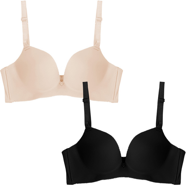 볼리쉬 노와이어 왕뽕브라 2종 세트