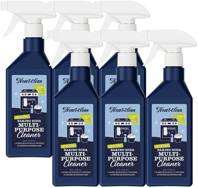 니트앤클린 올인원 베이킹소다 다목적세정제, 500ml, 6개