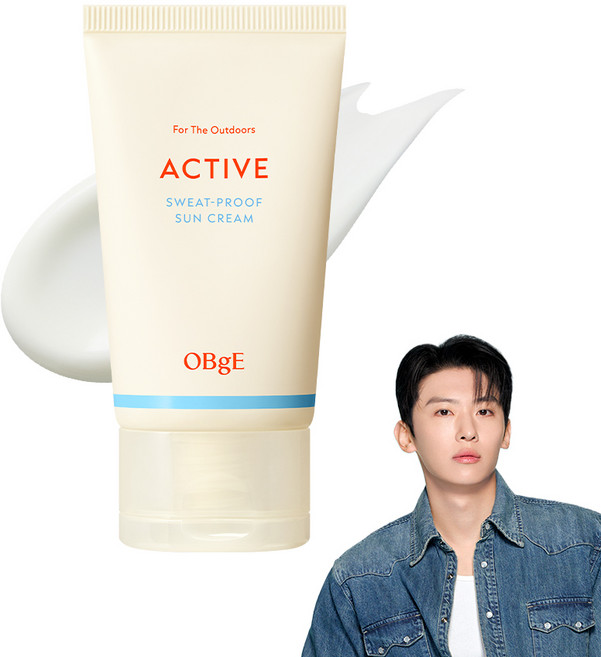 오브제 액티브 스웨트프루프 선크림 SPF50+ PA++++, 1개, 50ml