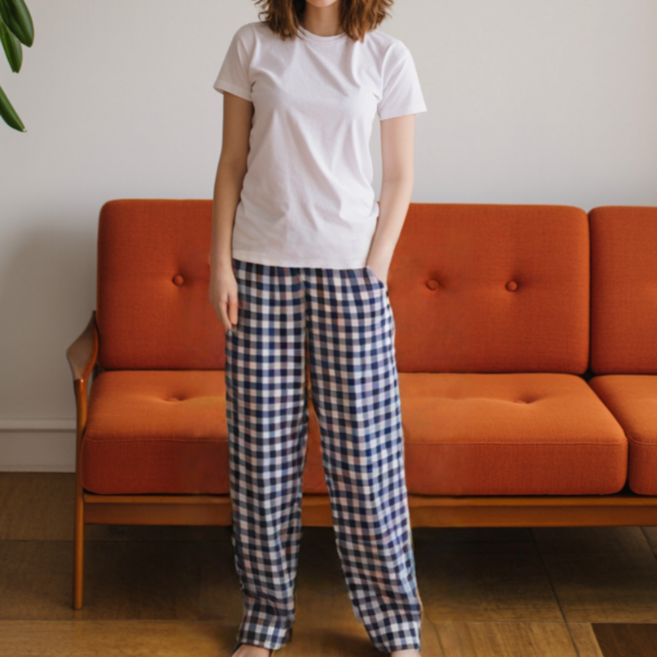 SOFTHOLIC 女性大格紋睡褲