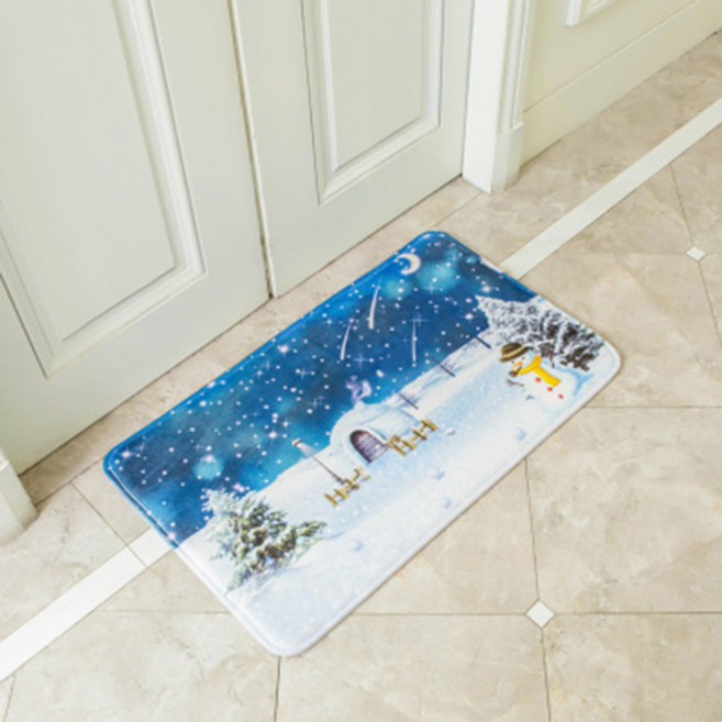 마음에 평화를 주는 다양한 풍경 발매트, 눈과이글루