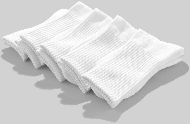 슈퍼베이직 남성용 1190 쿠션 크루 삭스 5족