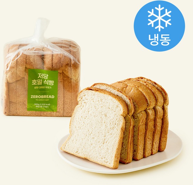 제로브레드 저당 호밀 식빵 (냉동), 500g, 1개