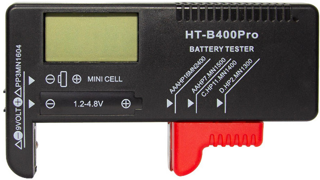 에이치디탑 리튬이온 건전지 디지털 배터리측정 테스터기 HT-B400Pro, 1개