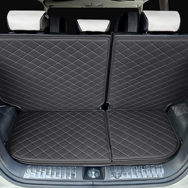 비비키 프리미엄 트렁크매트 세트, 기아 더뉴 레이 2022년형~, 블랙