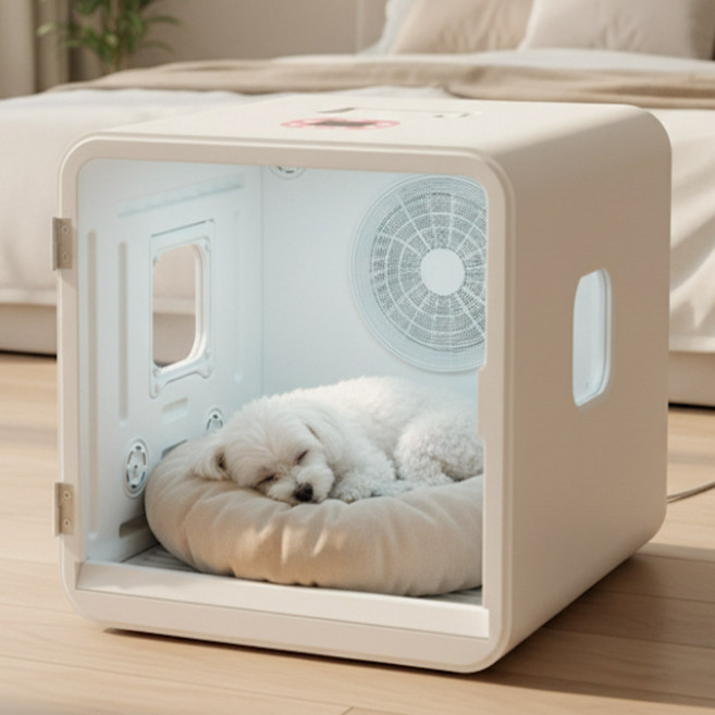 디클펫 강아지 고양이 러브에어 플러스 펫드라이룸, DP-DC02, 화이트, 1개