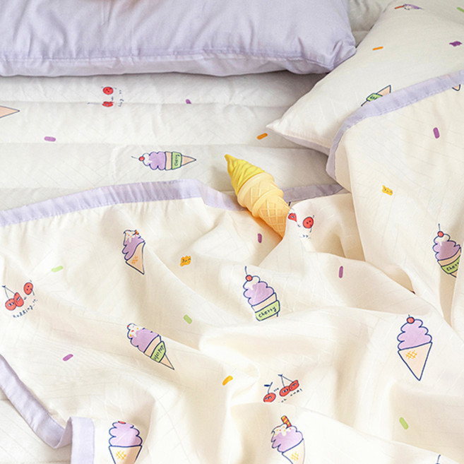쉬즈홈 인견 유아 여름이불, 젤라또 아이보리