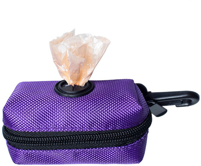 부자오빠 강아지 배변봉투가방, 퍼플, 1개입, 1개