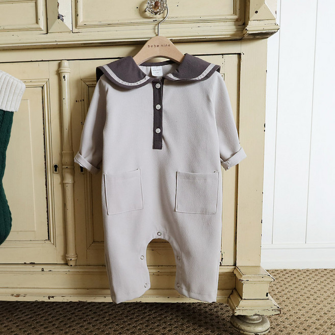 베베나인 유아용 말랑 카라 우주복